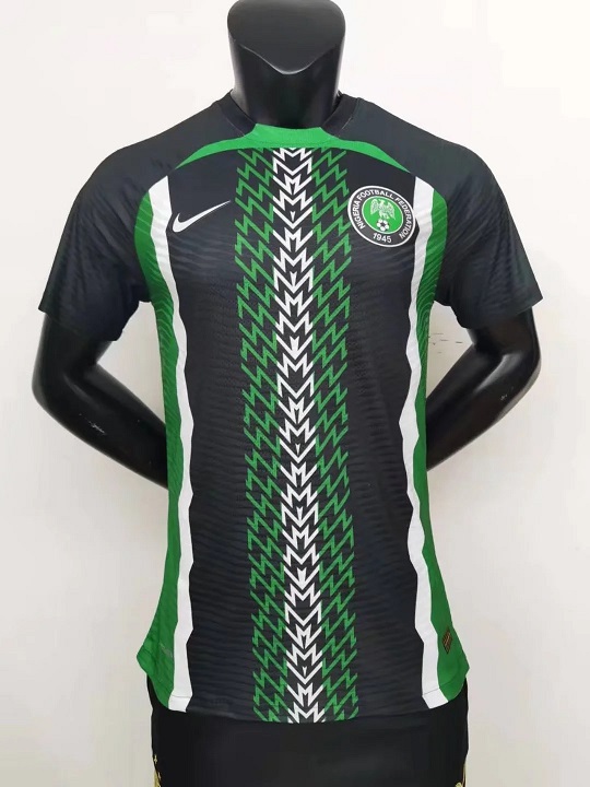 AAA Quality Nigeria 2022 Black/Green Training Jersey(Player)